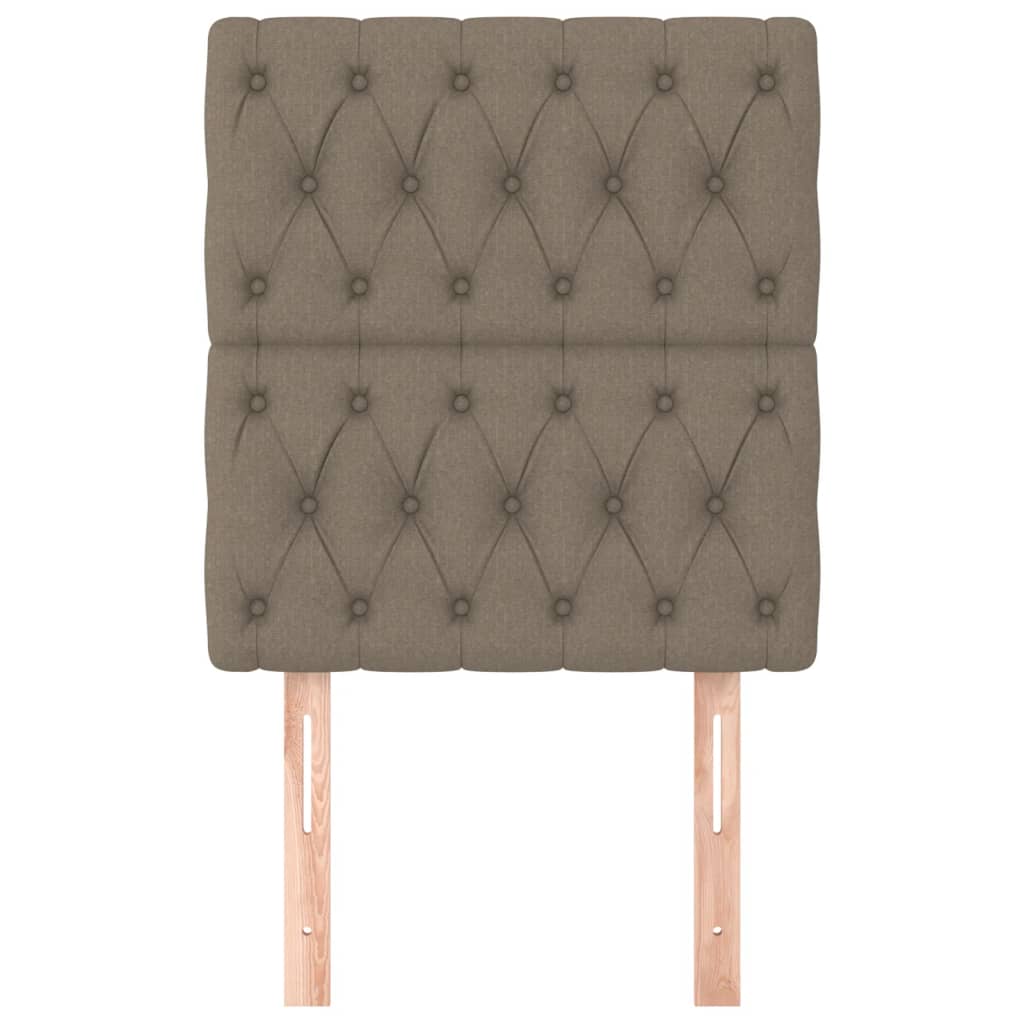 vidaXL Zagłówek taupe 80x7x118/128 cm materiał