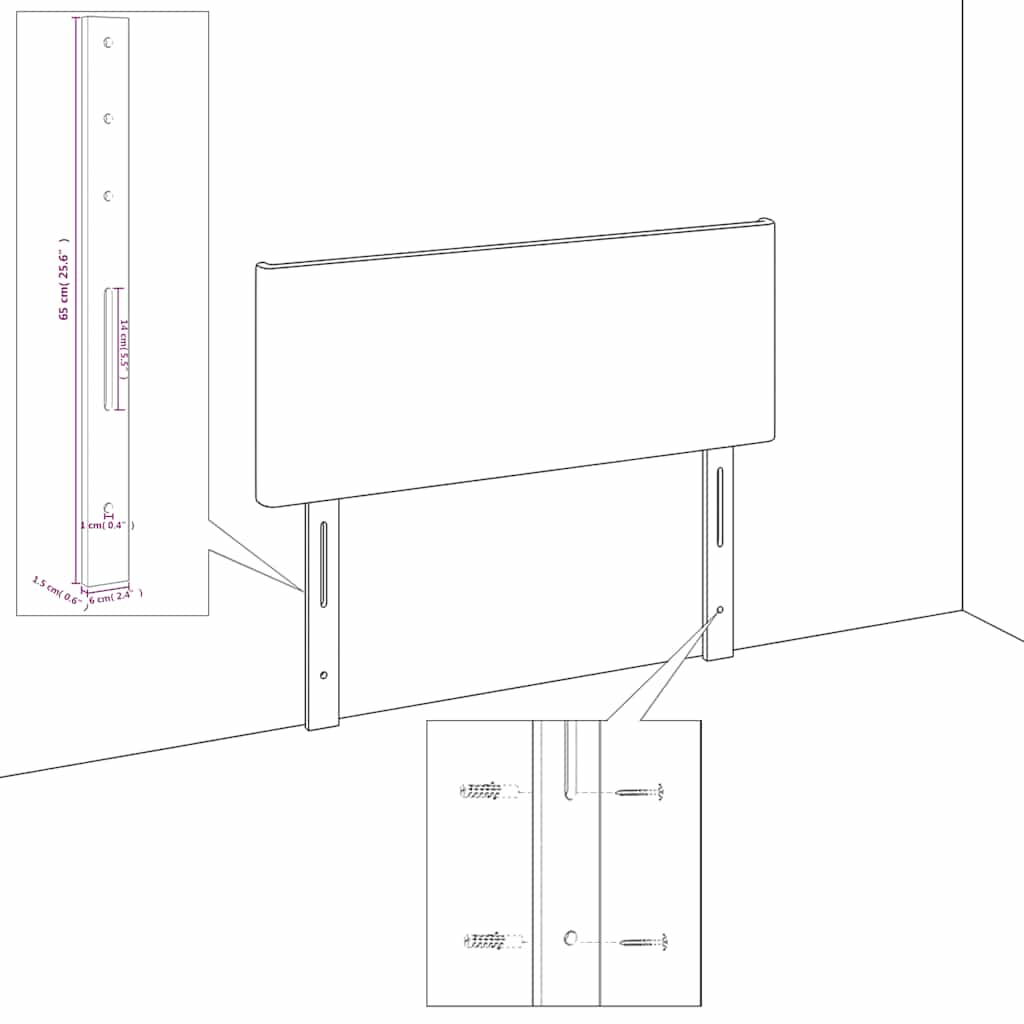 vidaXL Zagłówek ciemnozielony 160x7x118/128 cm aksamit
