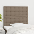 vidaXL Zagłówek taupe 80x5x118/128 cm tkanina