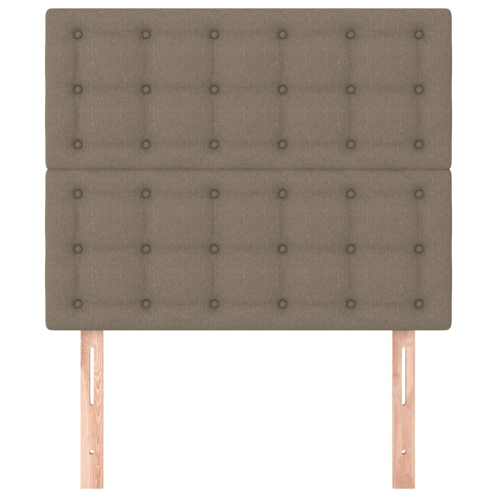 vidaXL Zagłówek taupe 100x5x118/128 cm materiał