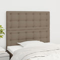 vidaXL Zagłówek taupe 100x5x118/128 cm materiał