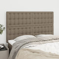 vidaXL Zagłówek taupe 144x5x118/128 cm materiał