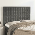 vidaXL Zagłówek ciemnoszary 144x5x118/128 cm aksamit
