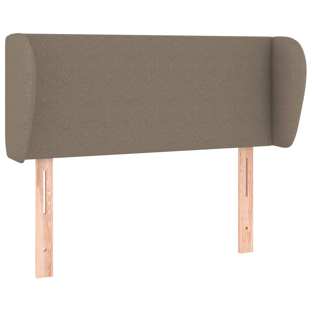 vidaXL Zagłówek uszak, taupe, 93x23x78/88 cm, tkanina
