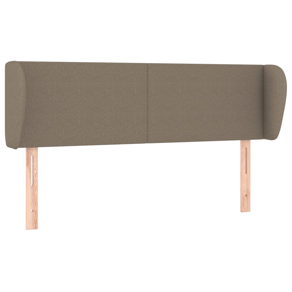 vidaXL Zagłówek uszak, taupe, 147x23x78/88 cm, tkanina