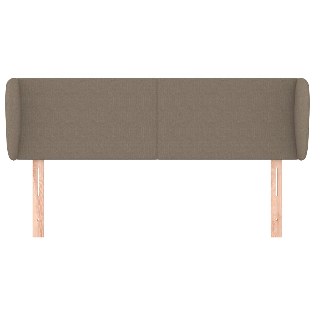 vidaXL Zagłówek uszak, taupe, 147x23x78/88 cm, tkanina
