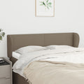 vidaXL Zagłówek uszak, taupe, 147x23x78/88 cm, tkanina