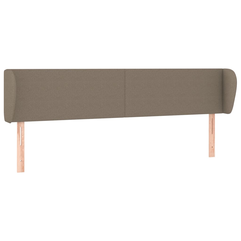 vidaXL Zagłówek uszak, taupe, 163x23x78/88 cm, tkanina