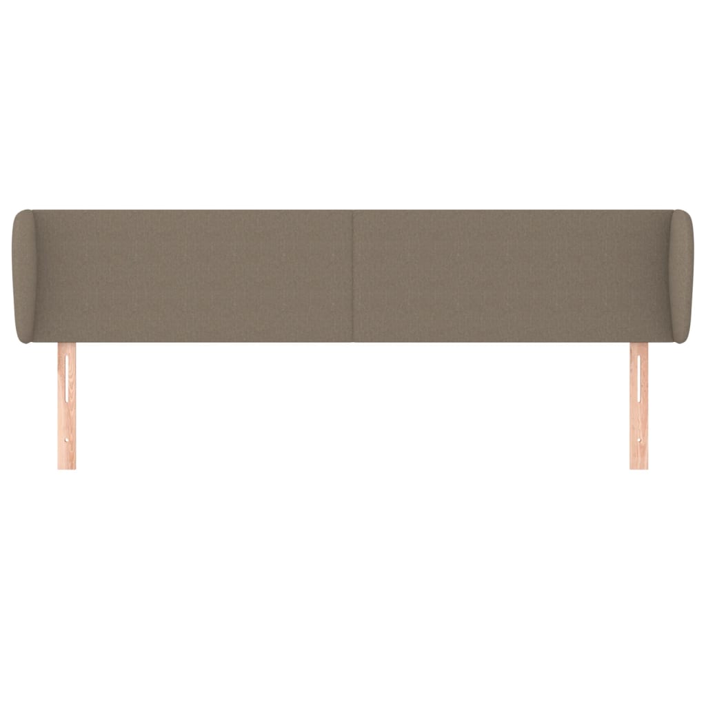 vidaXL Zagłówek uszak, taupe, 163x23x78/88 cm, tkanina
