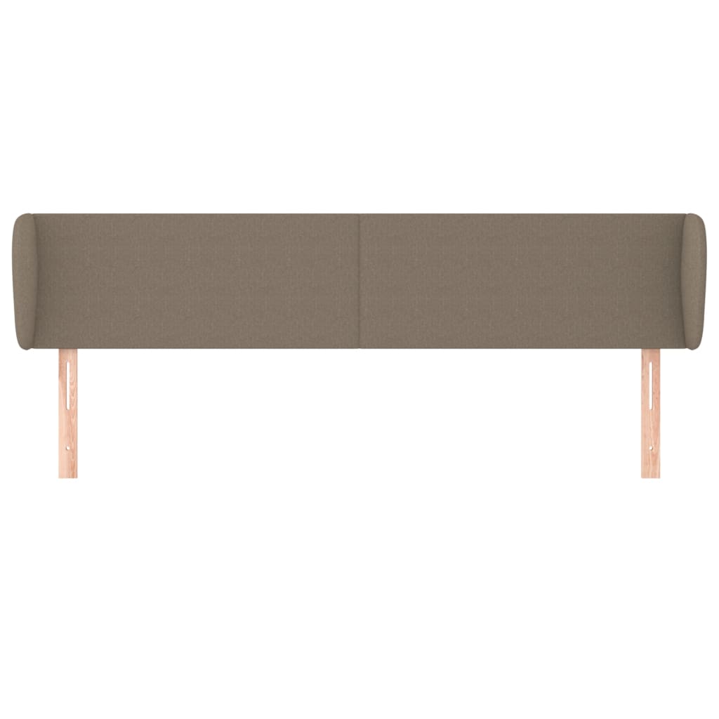 vidaXL Zagłówek uszak, taupe, 183x23x78/88 cm, tkanina