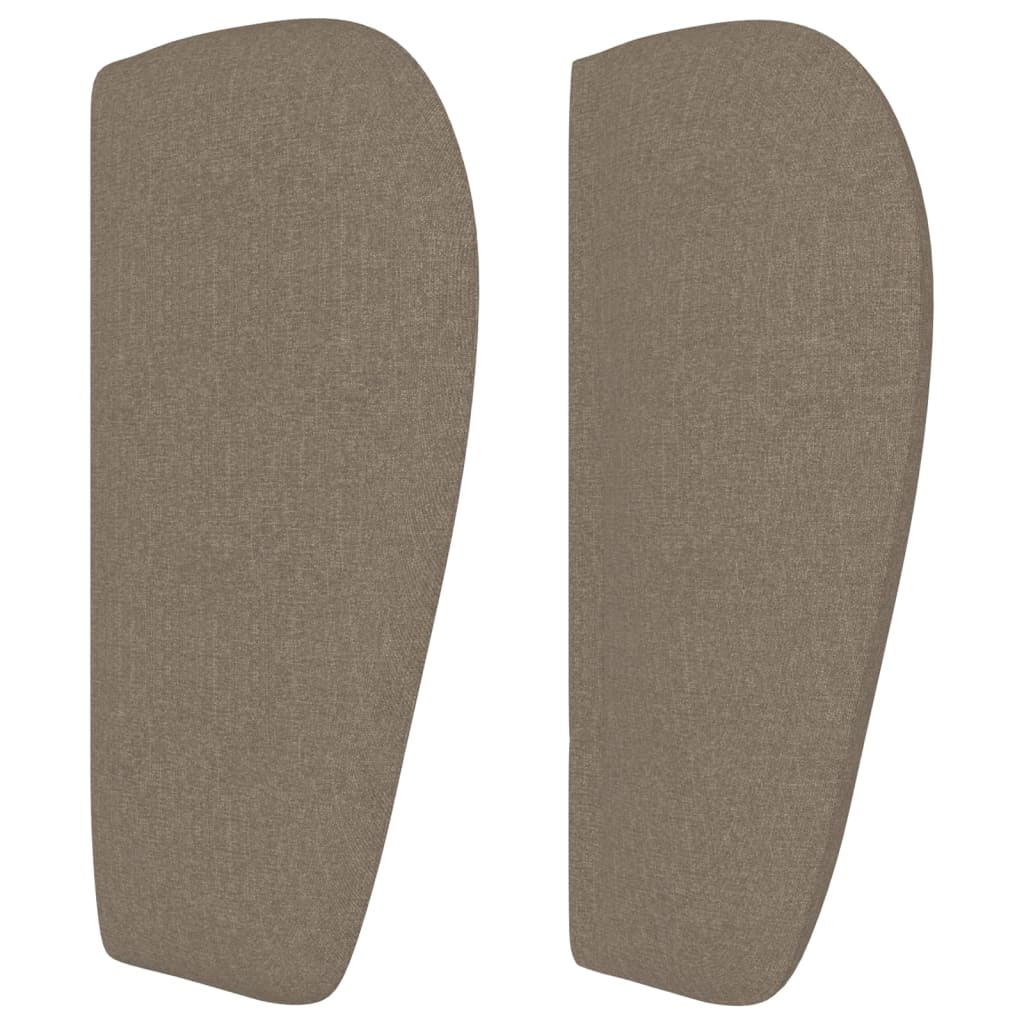 vidaXL Zagłówek uszak, taupe, 93x23x78/88 cm, tkanina
