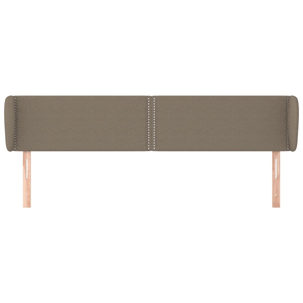 vidaXL Zagłówek uszak, taupe, 183x23x78/88 cm, tkanina