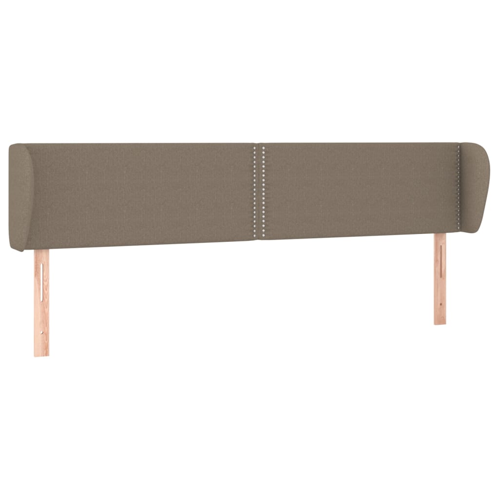 vidaXL Zagłówek uszak, taupe, 203x23x78/88 cm, tkanina