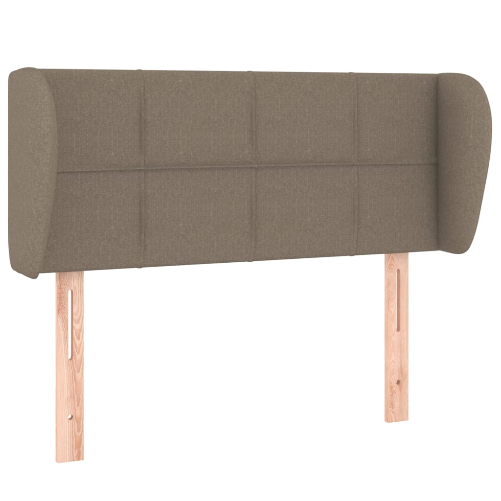 vidaXL Zagłówek uszak, taupe, 103x23x78/88 cm, tkanina
