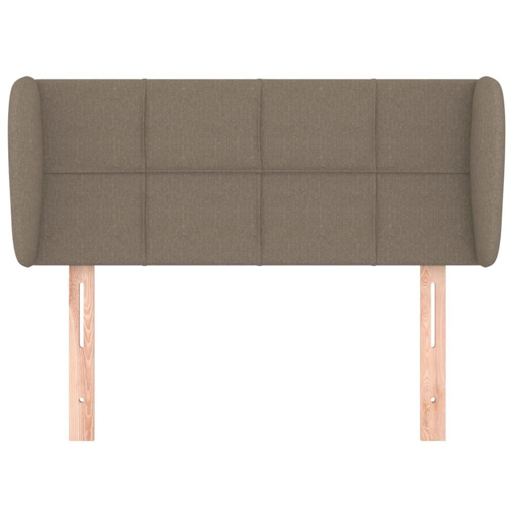 vidaXL Zagłówek uszak, taupe, 103x23x78/88 cm, tkanina