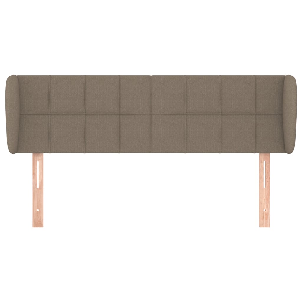 vidaXL Zagłówek uszak, taupe, 147x23x78/88 cm, tkanina