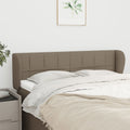 vidaXL Zagłówek uszak, taupe, 147x23x78/88 cm, tkanina