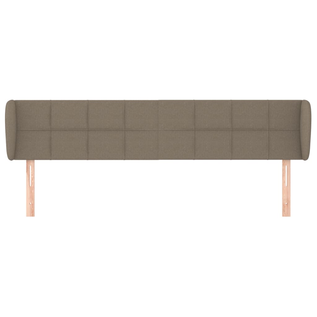 vidaXL Zagłówek uszak, taupe, 183x23x78/88 cm, tkanina