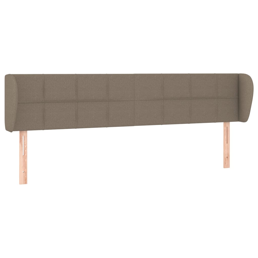 vidaXL Zagłówek uszak, taupe, 203x23x78/88 cm, tkanina