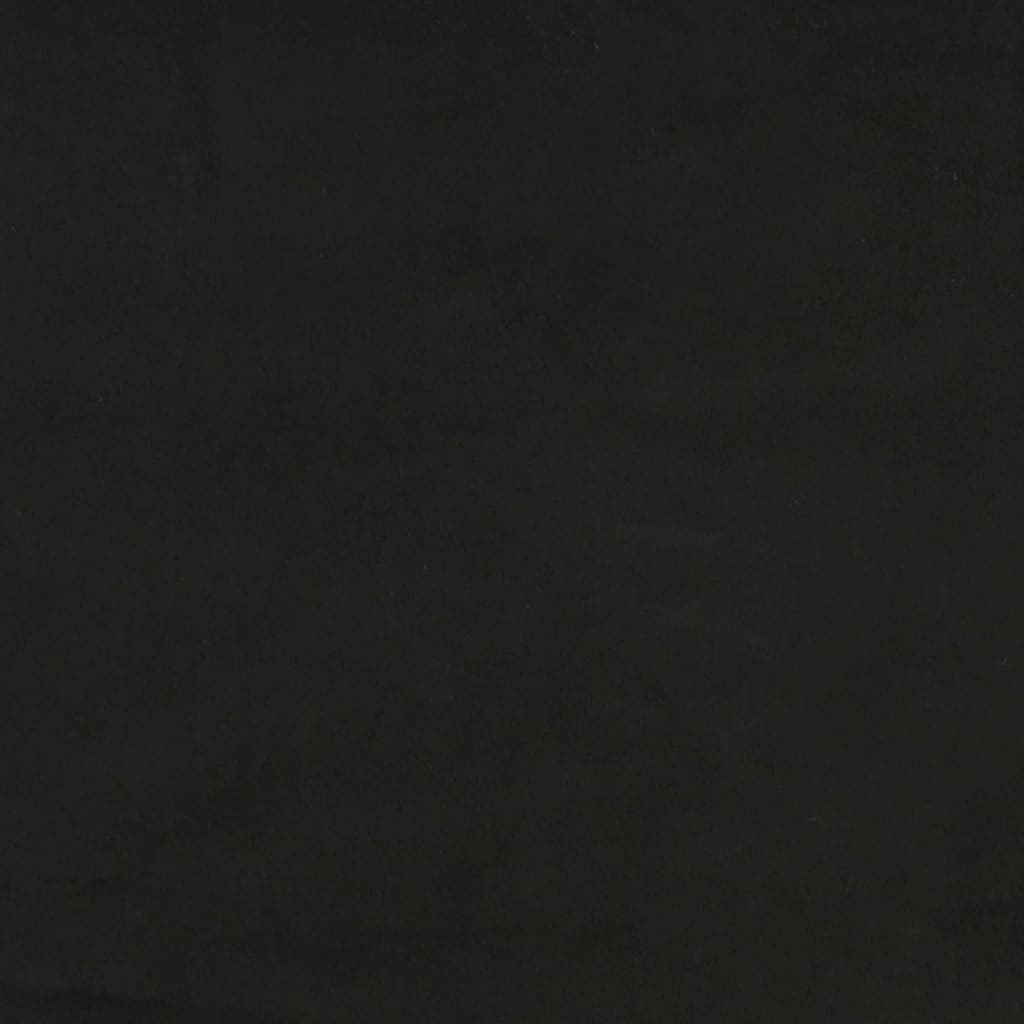 vidaXL Zagłówek uszak, czarny, 163x23x78/88 cm, aksamitny