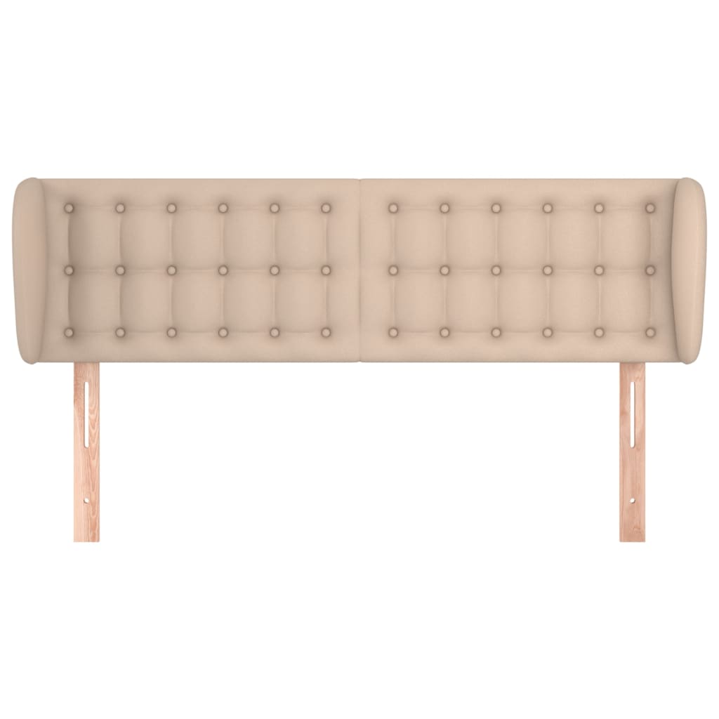 vidaXL Zagłówek uszak, cappuccino, 147x23x78/88 cm, sztuczna skóra