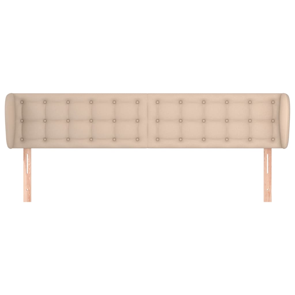 vidaXL Zagłówek uszak, cappuccino, 183x23x78/88 cm, sztuczna skóra