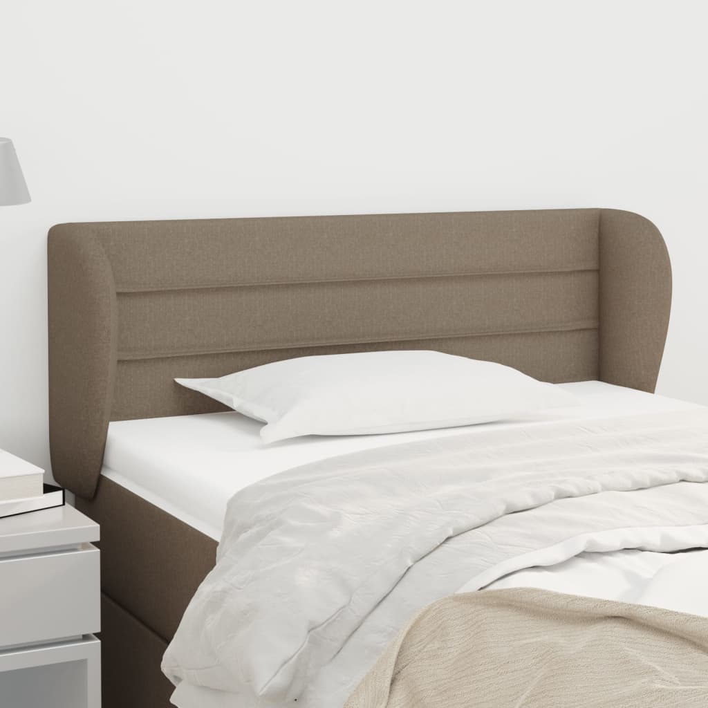 vidaXL Zagłówek uszak, taupe, 83x23x78/88 cm, tkanina