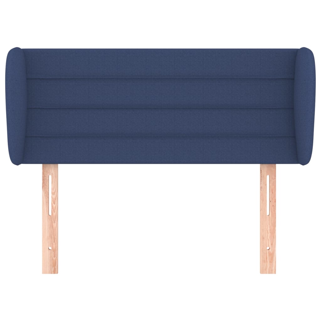 vidaXL Zagłówek uszak, niebieski, 83x23x78/88 cm, tkanina