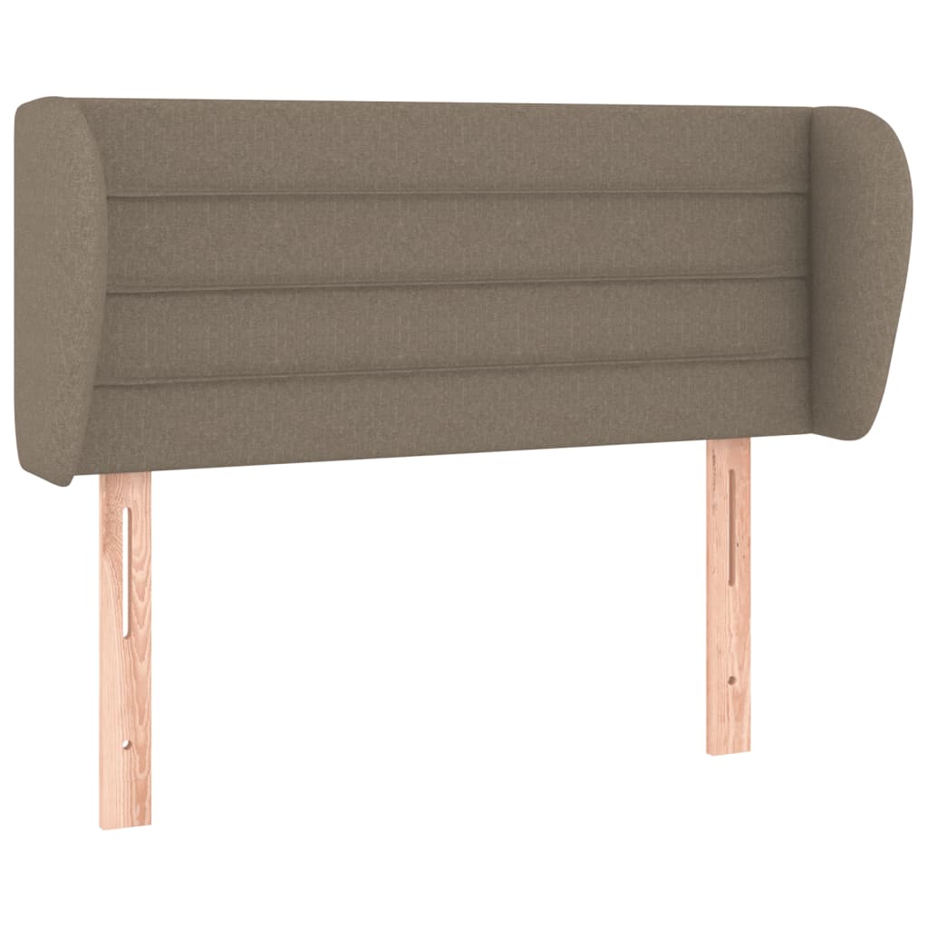 vidaXL Zagłówek uszak, taupe, 93x23x78/88 cm, tkanina