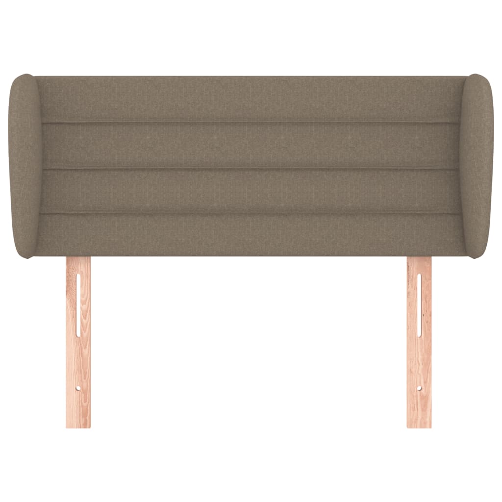 vidaXL Zagłówek uszak, taupe, 93x23x78/88 cm, tkanina