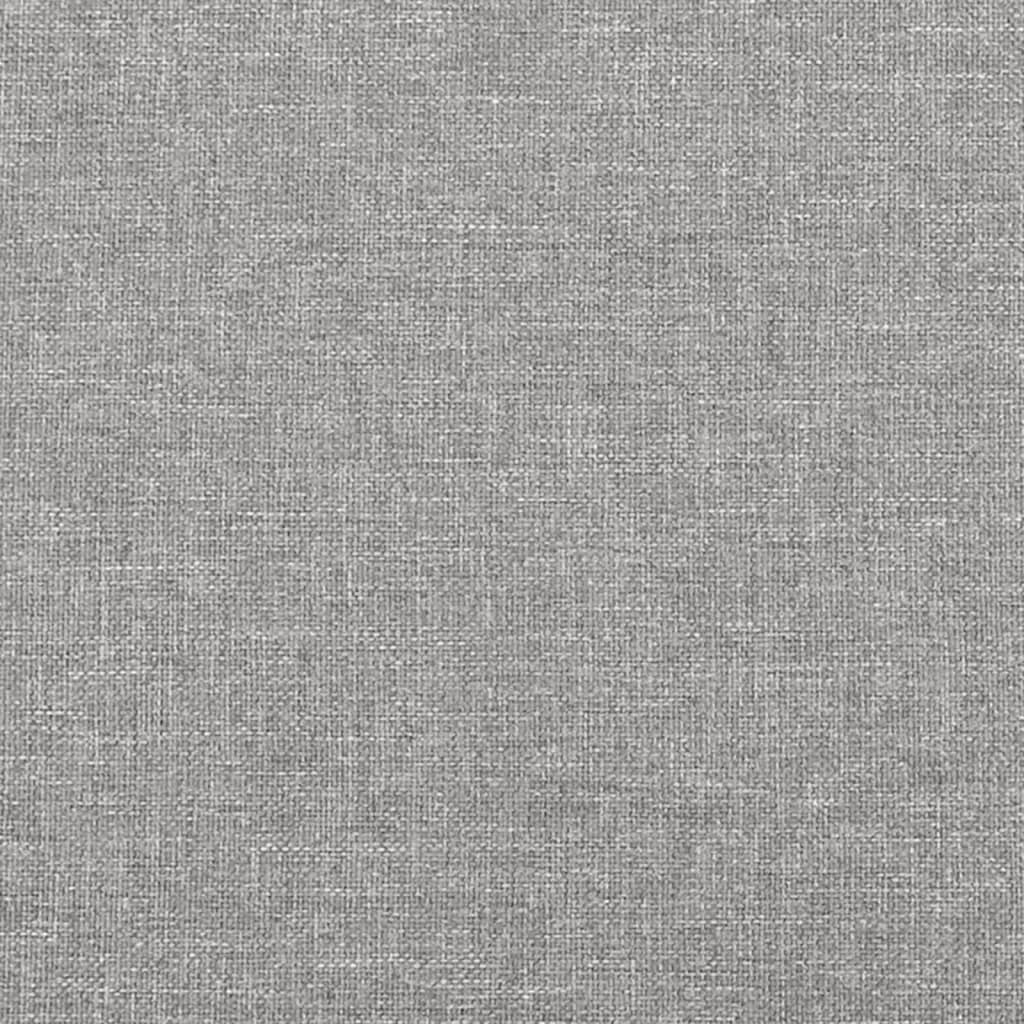 vidaXL Zagłówek uszak, jasnoszary, 103x23x78/88 cm, tkanina