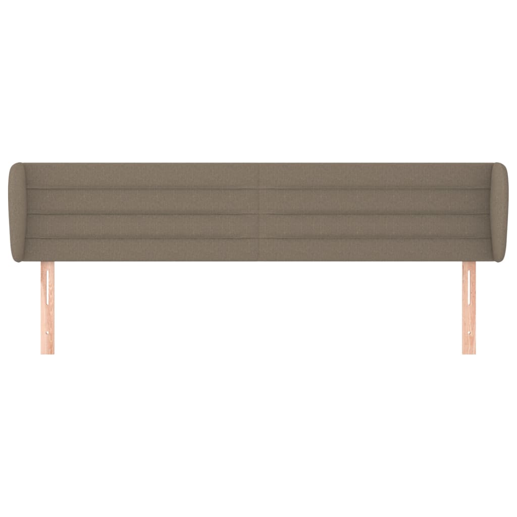 vidaXL Zagłówek uszak, taupe, 183x23x78/88 cm, tkanina