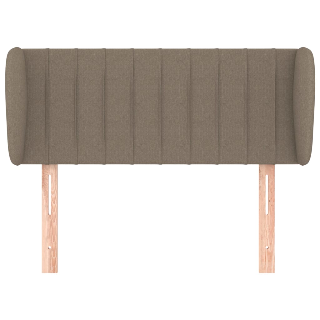 vidaXL Zagłówek uszak, taupe, 103x23x78/88 cm, tkanina