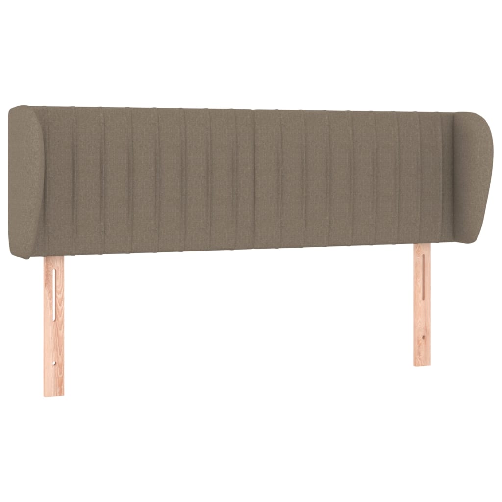 vidaXL Zagłówek uszak, taupe, 147x23x78/88 cm, tkanina