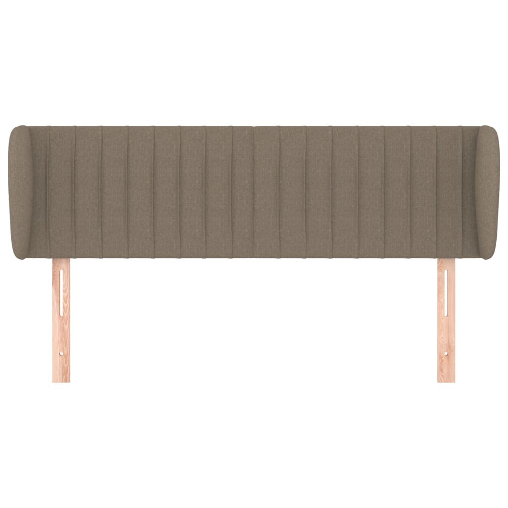 vidaXL Zagłówek uszak, taupe, 147x23x78/88 cm, tkanina
