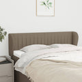 vidaXL Zagłówek uszak, taupe, 147x23x78/88 cm, tkanina