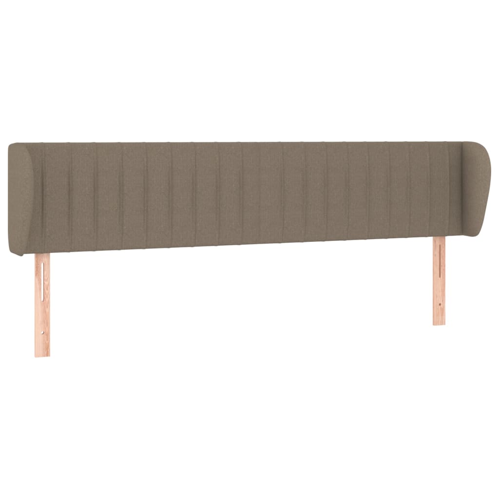 vidaXL Zagłówek uszak, taupe, 203x23x78/88 cm, tkanina