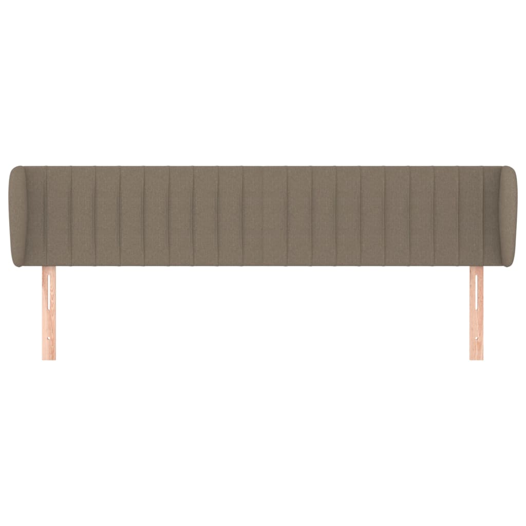 vidaXL Zagłówek uszak, taupe, 203x23x78/88 cm, tkanina