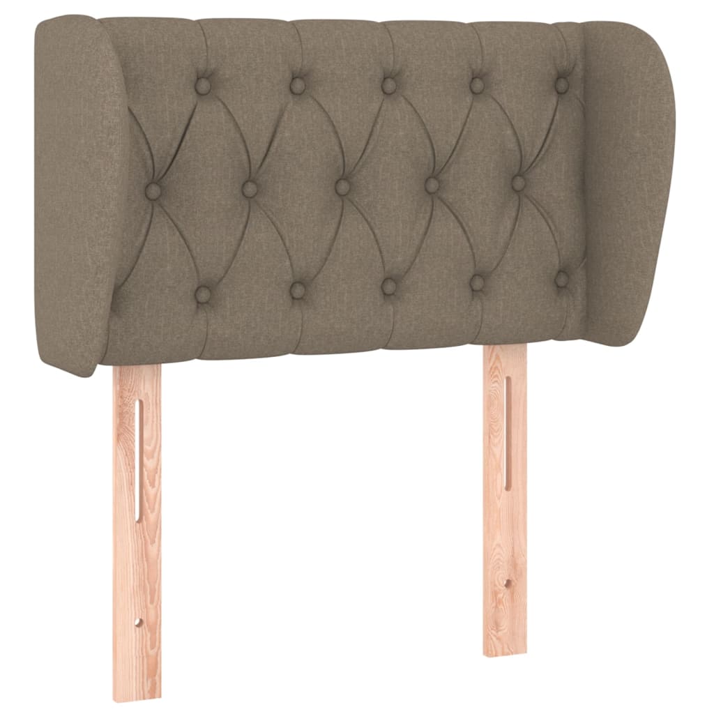 vidaXL Zagłówek uszak, taupe, 83x23x78/88 cm, tkanina