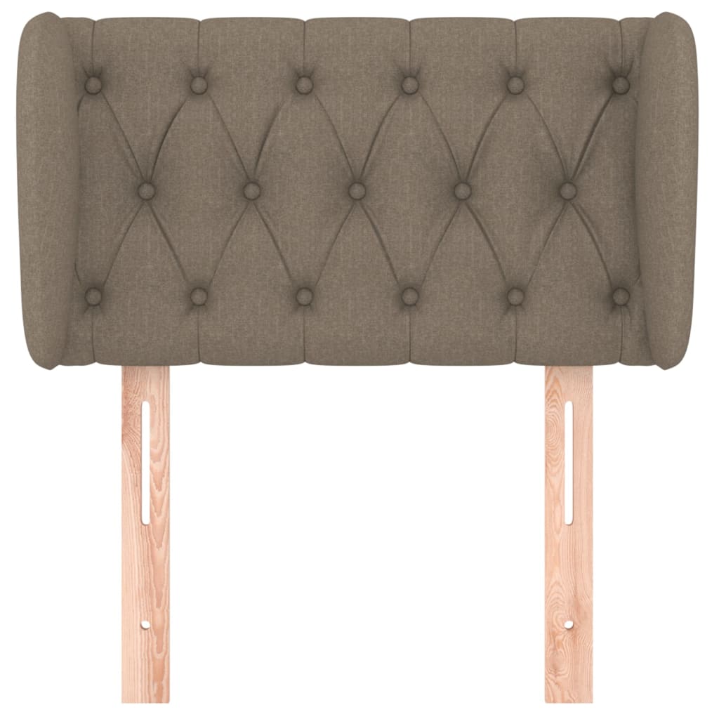 vidaXL Zagłówek uszak, taupe, 83x23x78/88 cm, tkanina