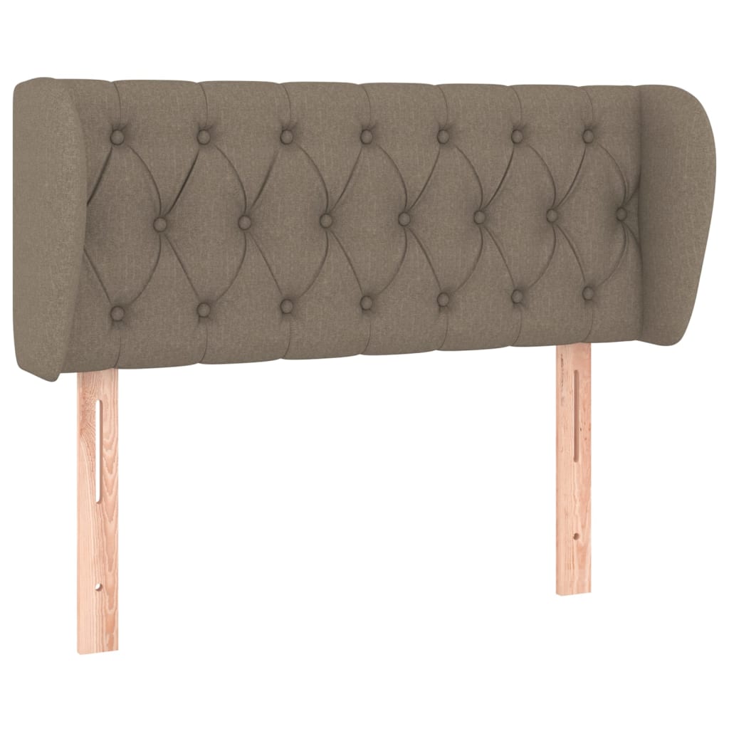 vidaXL Zagłówek uszak, taupe, 93x23x78/88 cm, tkanina