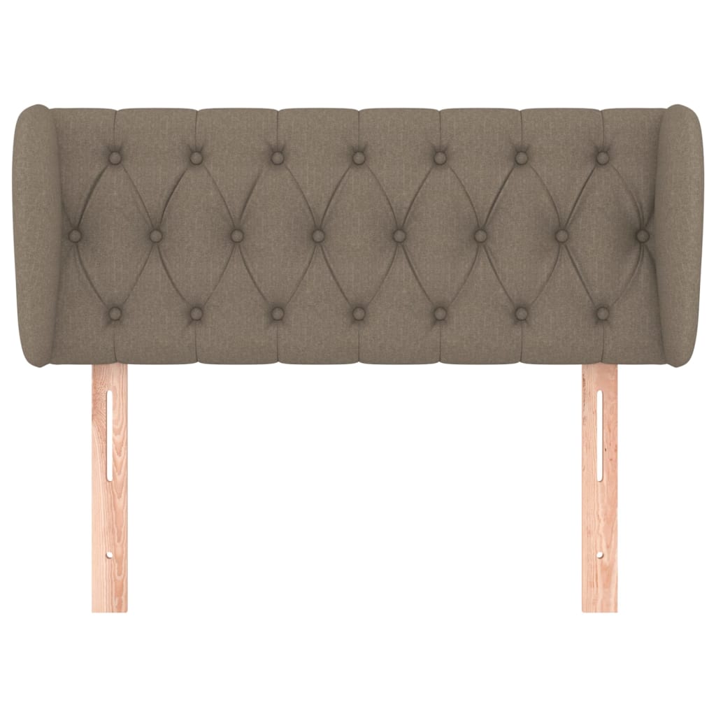 vidaXL Zagłówek uszak, taupe, 103x23x78/88 cm, tkanina