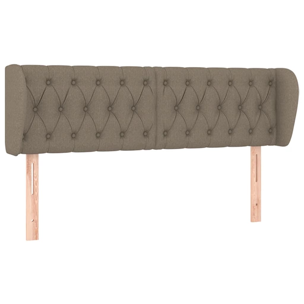 vidaXL Zagłówek uszak, taupe, 163x23x78/88 cm, tkanina
