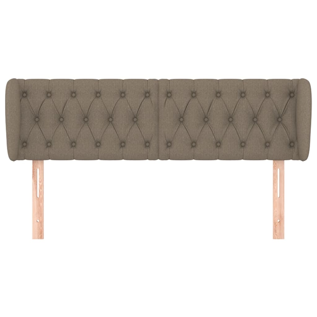 vidaXL Zagłówek uszak, taupe, 163x23x78/88 cm, tkanina