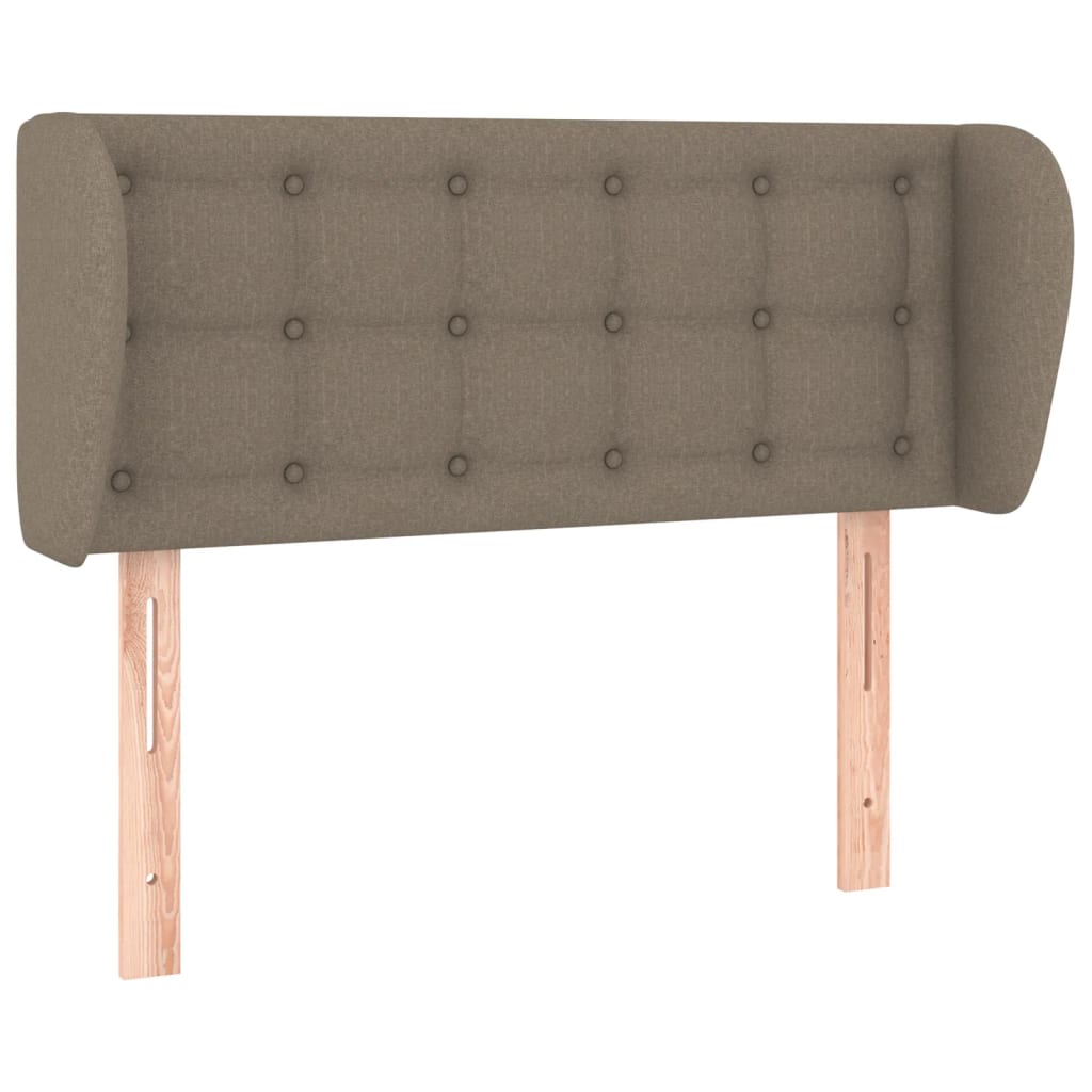 vidaXL Zagłówek uszak, taupe, 93x23x78/88 cm, tkanina