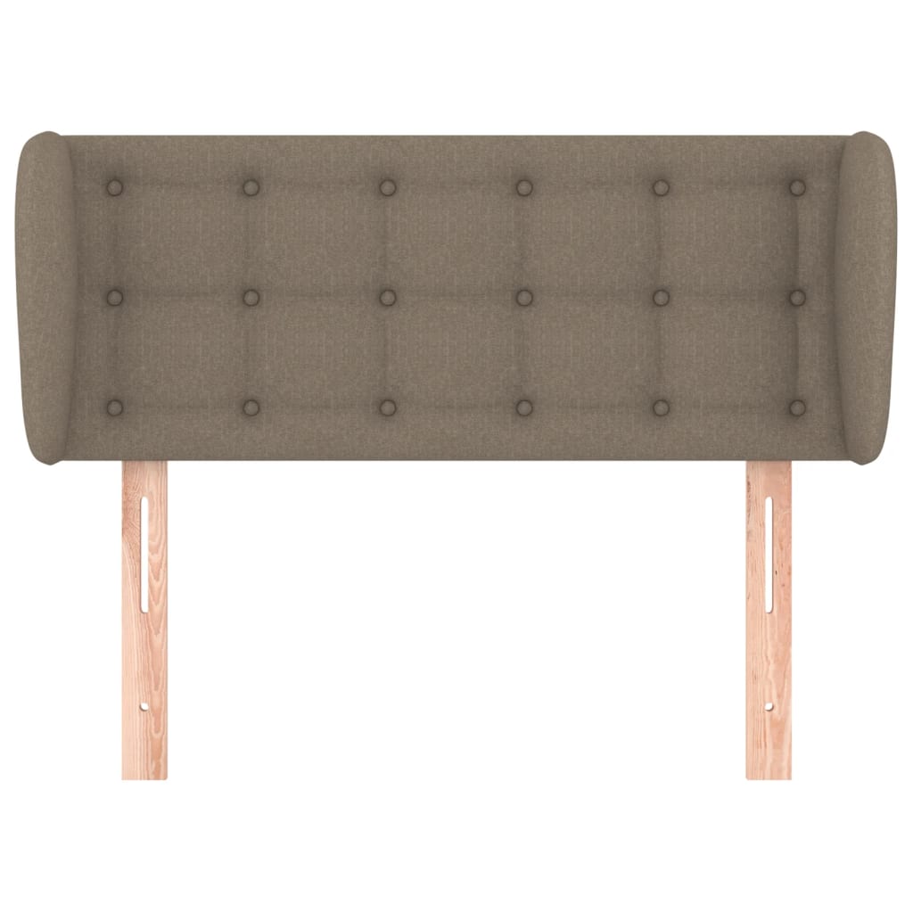 vidaXL Zagłówek uszak, taupe, 93x23x78/88 cm, tkanina