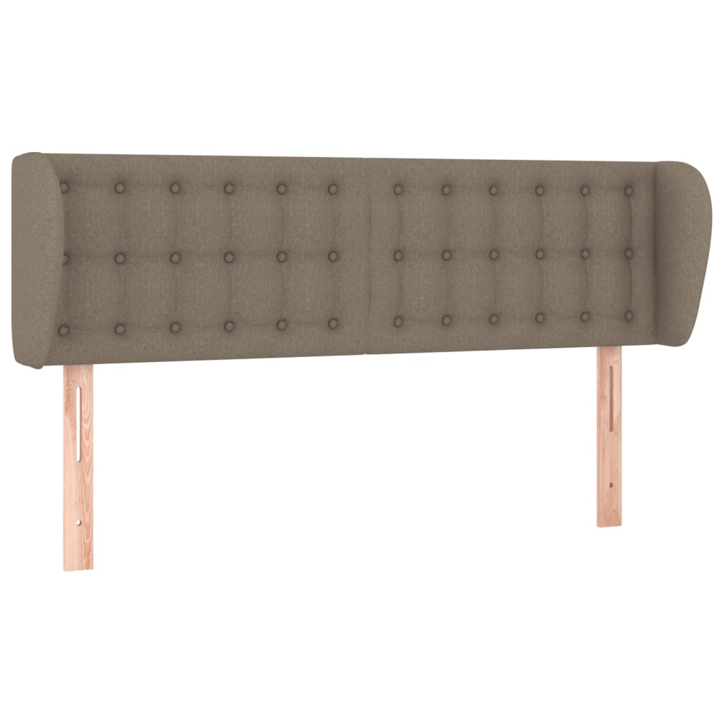 vidaXL Zagłówek uszak, taupe, 147x23x78/88 cm, tkanina