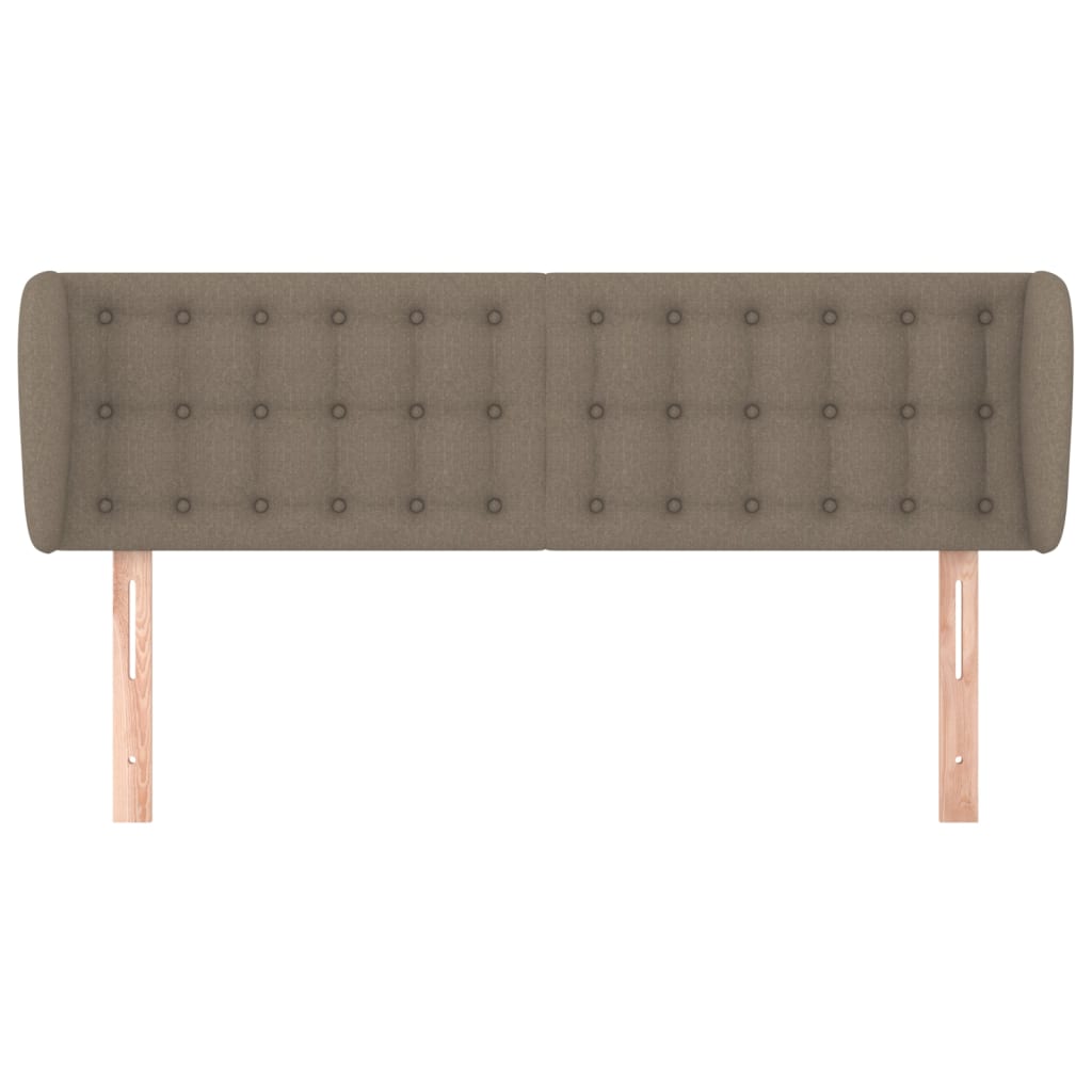 vidaXL Zagłówek uszak, taupe, 147x23x78/88 cm, tkanina