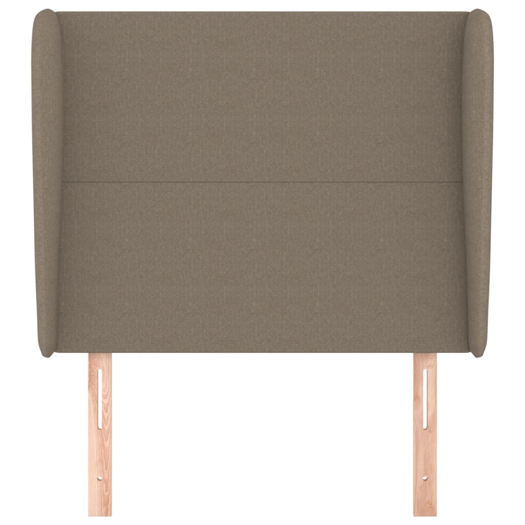 vidaXL Zagłówek uszak, taupe, 83x23x118/128 cm, tkanina