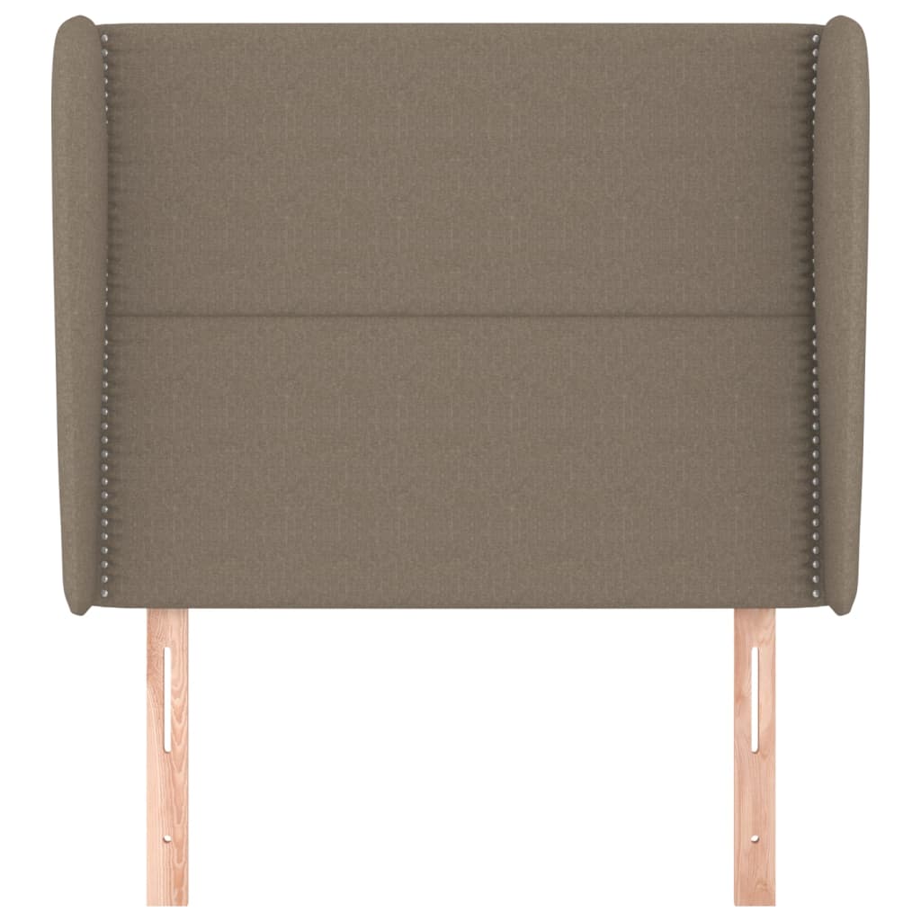 vidaXL Zagłówek uszak, taupe, 93x23x118/128 cm, tkanina